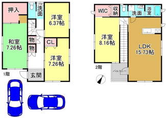 【間取り】 | 大津市下阪本5丁目25-32　中古戸建