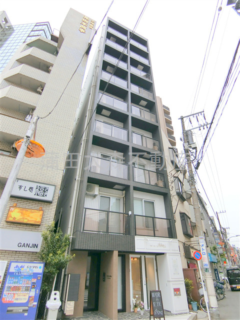 Gransite　Kamataグランジット蒲田の外観|2016年10月築　RC鉄筋コンクリート造地上9階建て総戸数17戸の人気賃貸マンション　
東京都大田区蒲田5丁目　JR京浜東北線蒲田駅徒歩5分、京浜急行本線京急蒲田駅徒歩7分