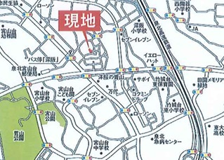 堺市中区深阪6丁　売土地　4区画建築条件無しの地図