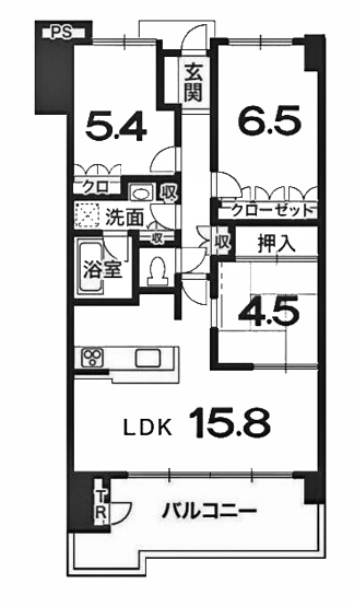【間取り】 | ネバーランド伏見桃山 | 専有面積72.55㎡