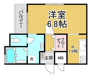 クレインビル小戸の間取り