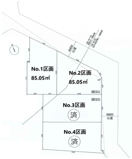 【区画図】 | 【仲介手数料無料！！】府中市四谷2丁目　新築戸建て（全4棟）2号棟　4390万円