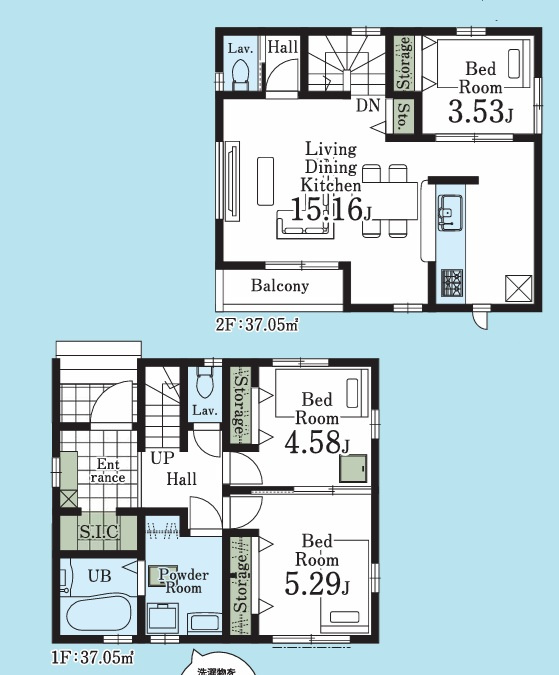 仲介手数料無料　LiveleGarden.S　東村山秋津町　全１棟の間取り