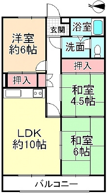 【間取り】 | 野浦ハイツ