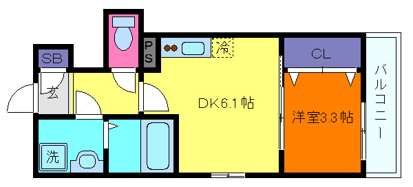 ココングランジュール芦屋西2の間取り