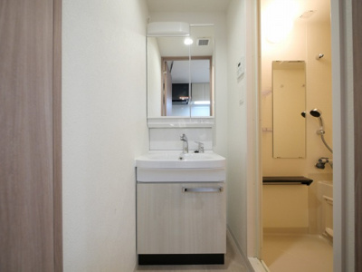 【独立洗面台】 | アドバンス大阪リーヴァ | 独立洗面台あり、毎朝おしゃれに忙しい女性の方におすすめです