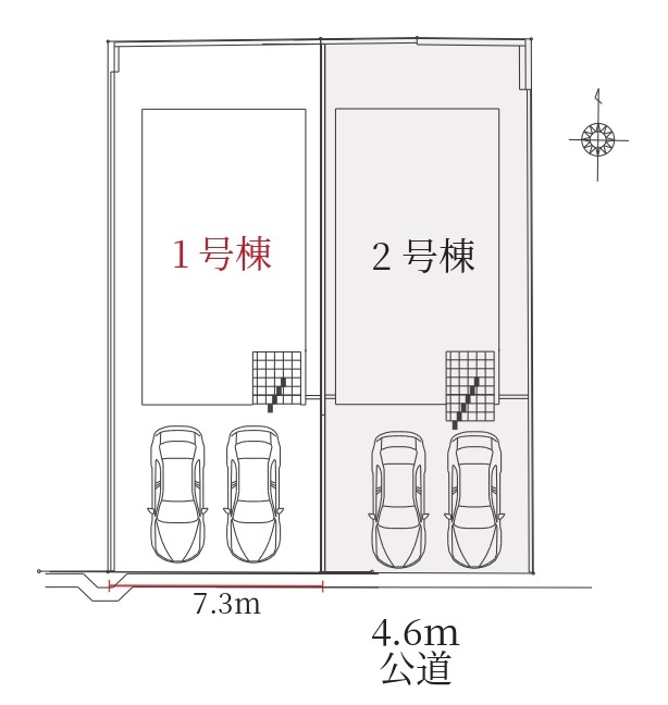 Terrechez刈谷市泉田町3期　全2棟　新築戸建の区画図