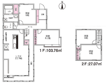 【間取り】 | 熊本市北区清水新地2期 | ☆間取り図☆
