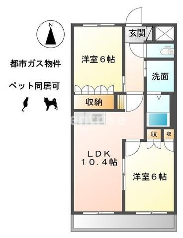 エム アスカの間取り|間取図