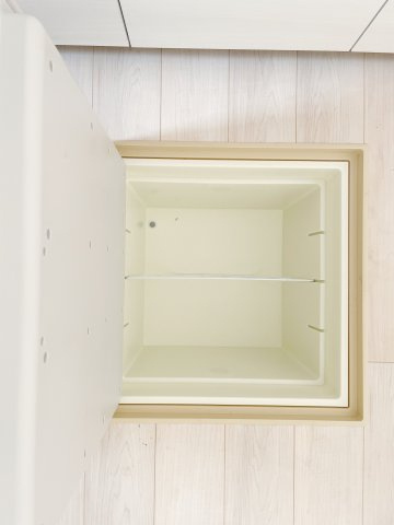 新築戸建・建売　大田原市浅香第8　Cradle Garden　全3棟のキッチン|配膳や片付けが楽なカウンター付き♪洗い物中の手元がリビングから見えないのもおすすめポイント♪