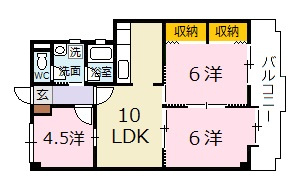 ヴィレッジ柿木通りの間取り