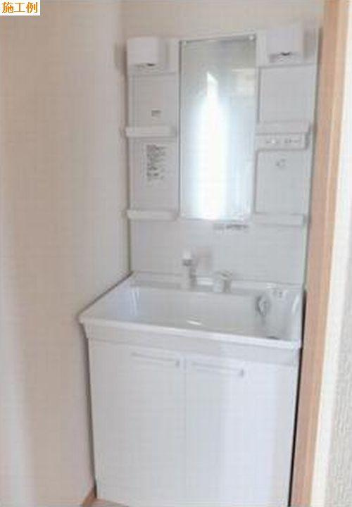 茅ヶ崎市柳島1丁目新築戸建て　C号棟の独立洗面台|独立洗面化粧台付き