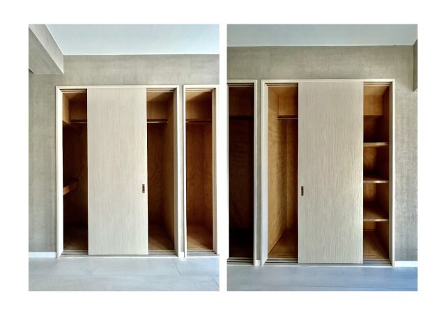 ヌーベルメゾン鶯谷の収納|居室にはクローゼットを完備し、自由度の高い家具の配置が叶うシンプルな空間です。お子様の成長と必要になる子供部屋を与えるにはぴったりの間取りですね。