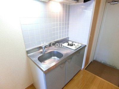 【キッチン】 | ルガール白水沢 | １口ガスコンロ付きのキッチン。