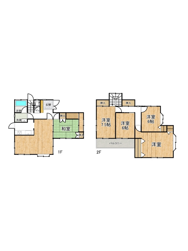 姫路市白浜町/中古戸建の間取り