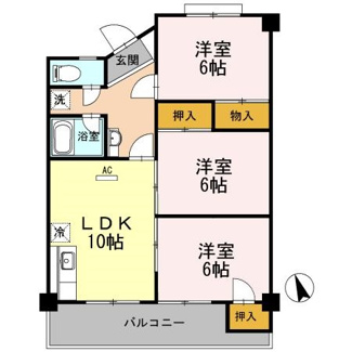 【間取り】 | ベルティカル曙 | 3LDK