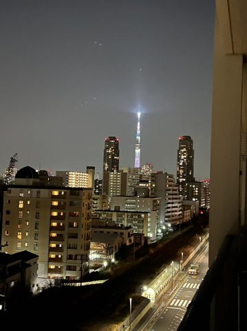 東京スイートレジデンスの展望|バルコニーからはスカイツリーを望みます♪