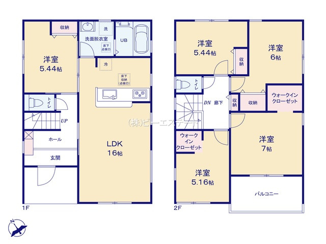 【間取り】 | 知多市清水が丘第4　2号棟
