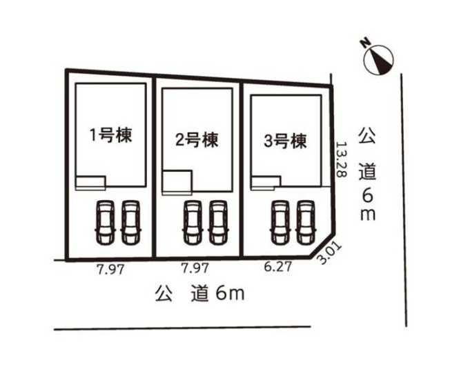 【区画図】 | 知多市清水が丘第4　2号棟