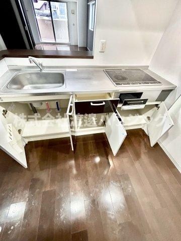 アルバトルナーレ江坂のキッチン|キッチン下収納