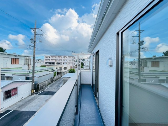 ♥♥うるま市石川第７-４号棟（全4棟）のバルコニー|お気軽にお問い合わせください♪