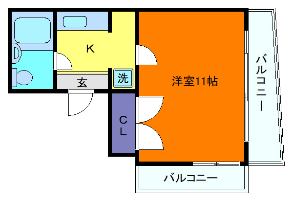 六甲グランドライオンズⅡの間取り