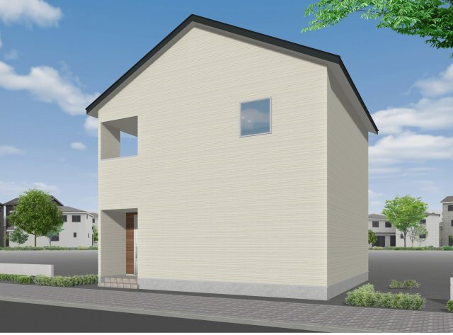 ウィンディーストリート高田　全7区画（残1区画）の完成予想図|建物プラン例
・建物価格：2,220万円・建物面積：111.22㎡(33.66坪)
「洗う・干す・畳む・しまう」が最短距離で完結する、究極の家事ラク動線が完成しました。 