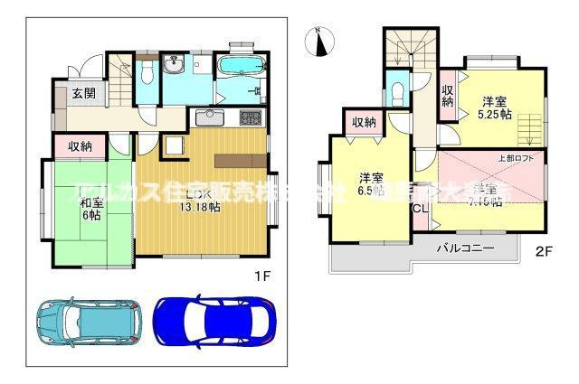 所沢市上新井3丁目　中古一戸建　西武池袋線　小手指の間取り
