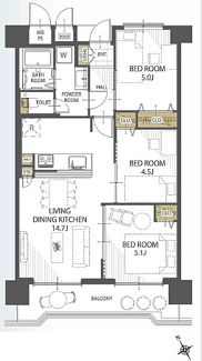 【間取り】 | クレスト南浦和