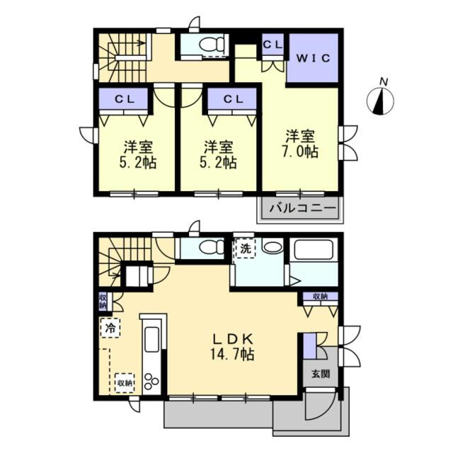 W.GreenCourtの間取り