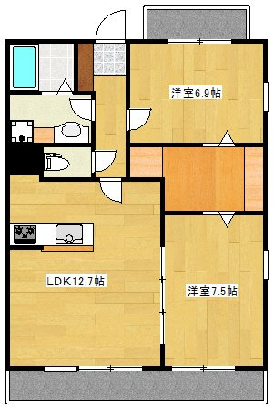 ＳＰＲＩＮＧ長嶺南の間取り