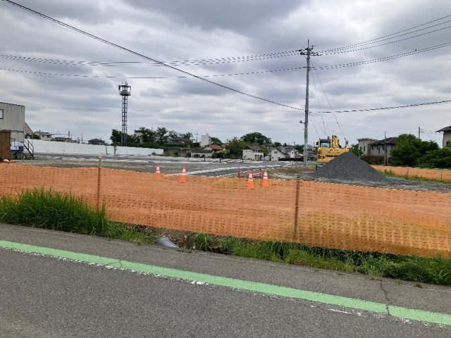 高崎市上豊岡町売地の周辺|豊岡だるま駅建設中（2026年5月撮影）