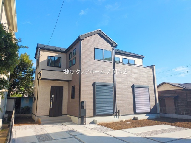 入間市鍵山2丁目・全2棟　新築一戸建　1号棟　～明るい南庭～の外観|【全2棟・1号棟】建物完成しました！ぜひご内覧ください♪