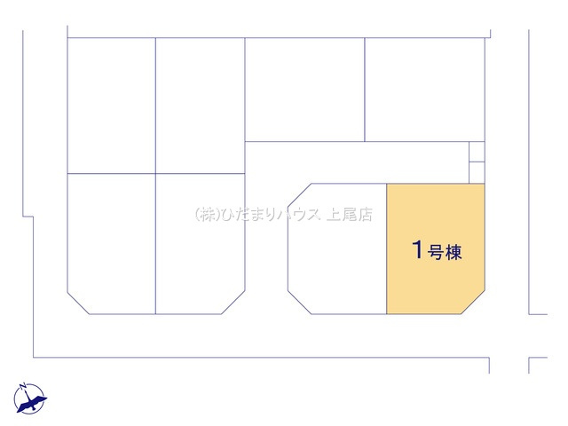 見沼区東大宮3丁目　新築戸建　ブルーミング01の区画図