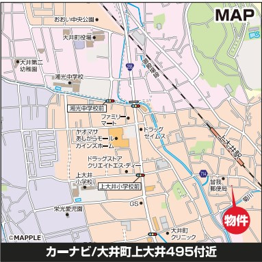 【地図】 | 大井町上大井　御殿場線「上大井駅」徒歩6分