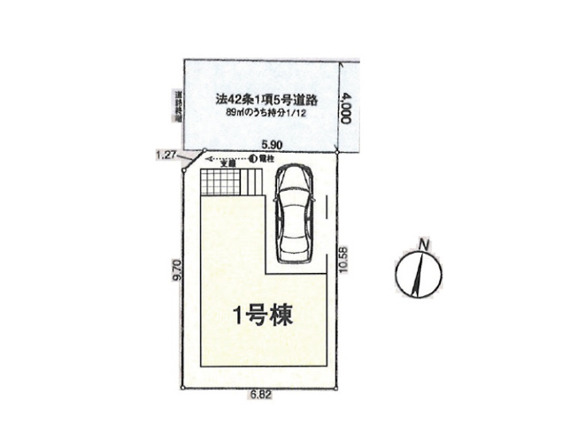 【区画図】 | 新座市栄5丁目　新築一戸建住宅　全1棟　（保谷店） | お車を大切にするビルトインガレージ