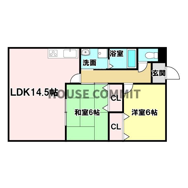 アインズコート成田の間取り