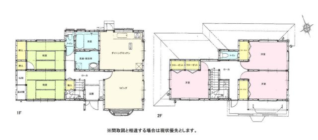 【中古戸建】前橋市六供町2丁目の間取り|■間取り図｜敷地面積：310.85（約94.03坪）　建物面積：124.2（約37.57坪）