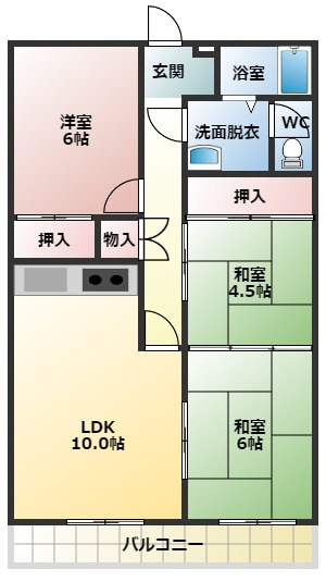 【間取り】 | 野浦ハイツ