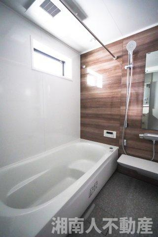 藤沢市川名１丁目１新築戸建の浴室|日々の疲れを癒すお風呂付です