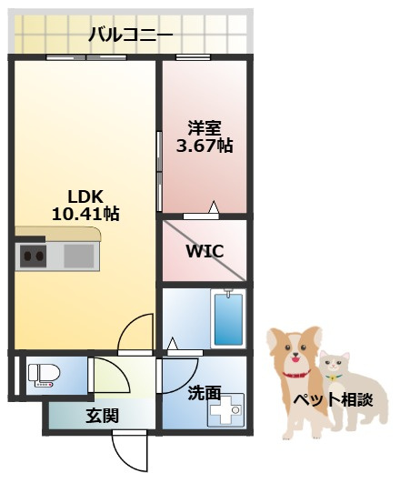 エスグランデ中崎町の間取り