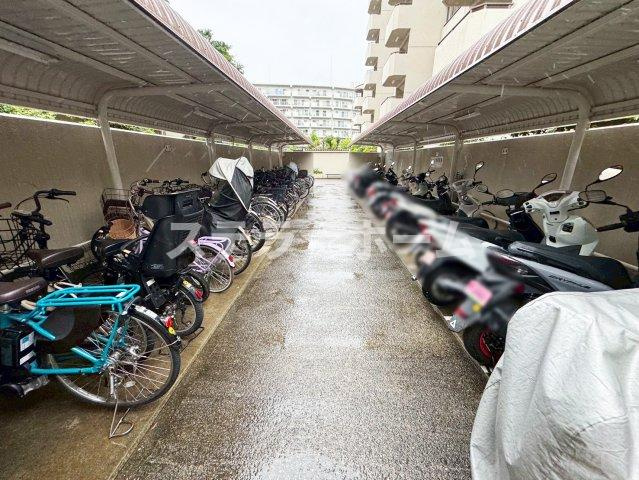 星和プラネタウン千里南第3期　A棟の駐輪場|駐輪場です