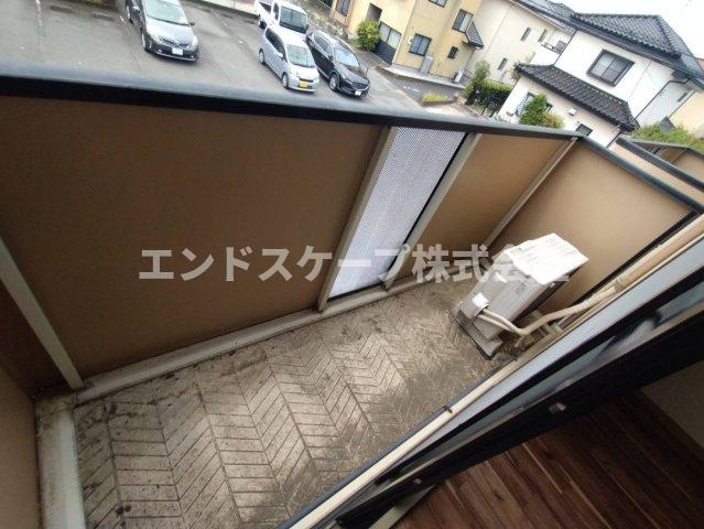 メゾン･メルヴェーユ　Ａのバルコニー|高崎、前橋のお部屋探しはエンドスケープまで！お客様の理想お聞かせ下さい♪