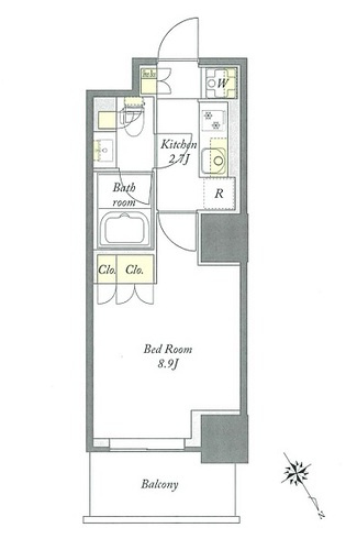 プライムメゾン板橋の間取り