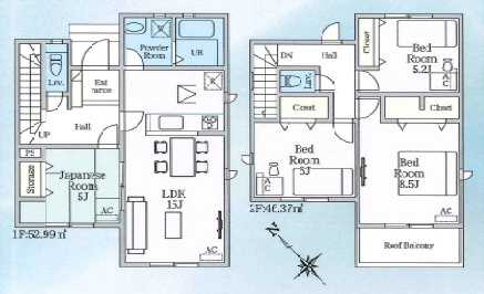西尾一色町千間24-1期　新築分譲住宅　全3棟　3号棟