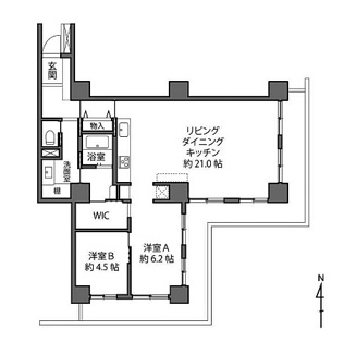 【間取り】 | リプレ川口一番街一号棟