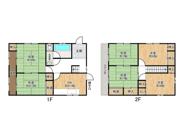 姫路市御立西3丁目/中古戸建の間取り