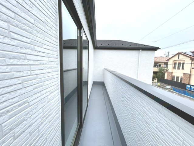 新築戸建　一宮市木曽川町門間1期　全1区画分譲のバルコニー|バルコニーは南向きで洗濯物もよく乾きます！