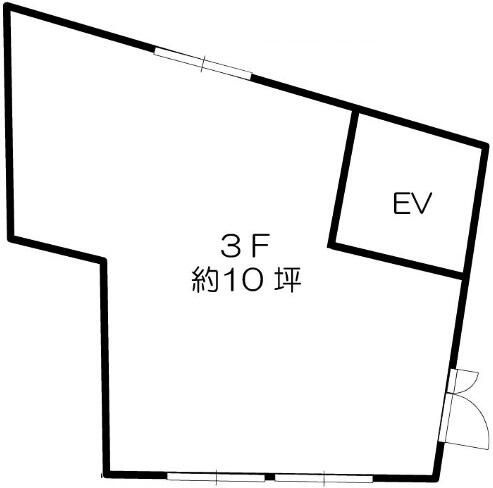 大阪市浪速区日本橋４丁目の店舗事務所の間取り