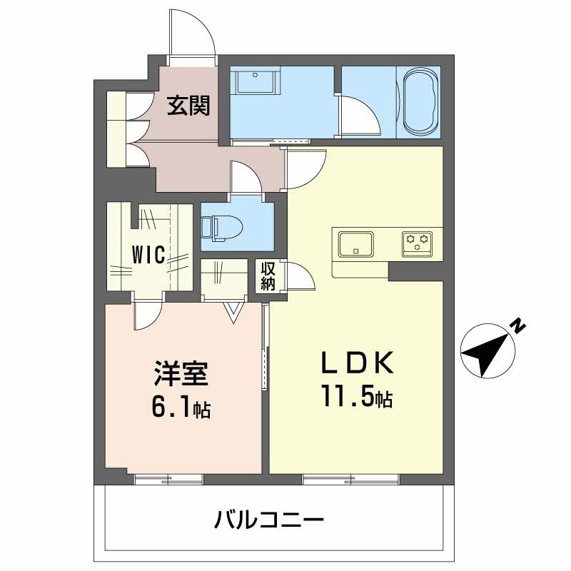 サウザンド和泉府中の間取り
